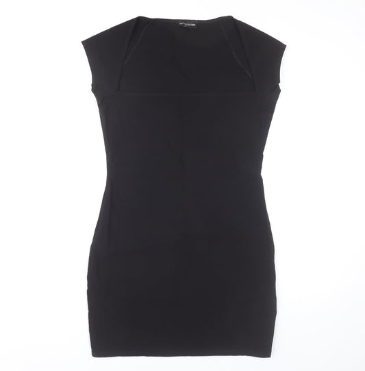 PrettyLittleThing Womens Black Size 12 Bodycon Dress Party Cocktail