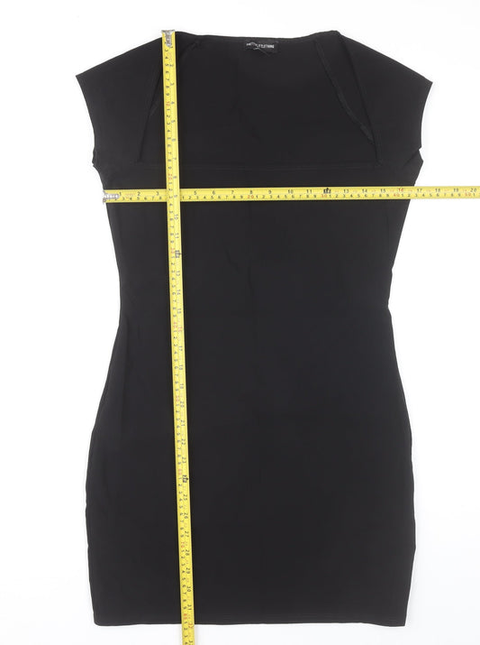 PrettyLittleThing Womens Black Size 12 Bodycon Dress Party Cocktail