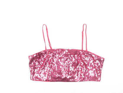 Womens UK Size 12 H&M Pink Camisole Tank