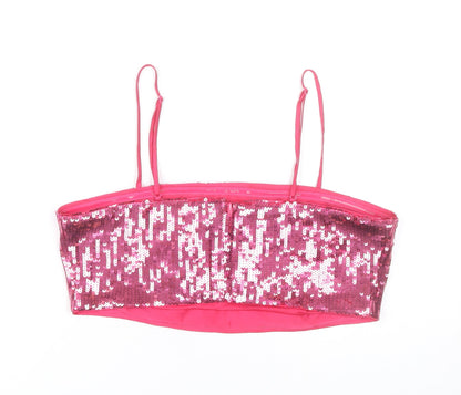 Womens UK Size 12 H&M Pink Camisole Tank