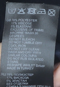 Reiss Men’s Black Chino Shorts Size L Elastic Waist Drawstring