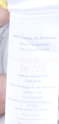 JoJo Maman Bébé Women Yellow Floral Maxi Dress S Viscose Sleeveless