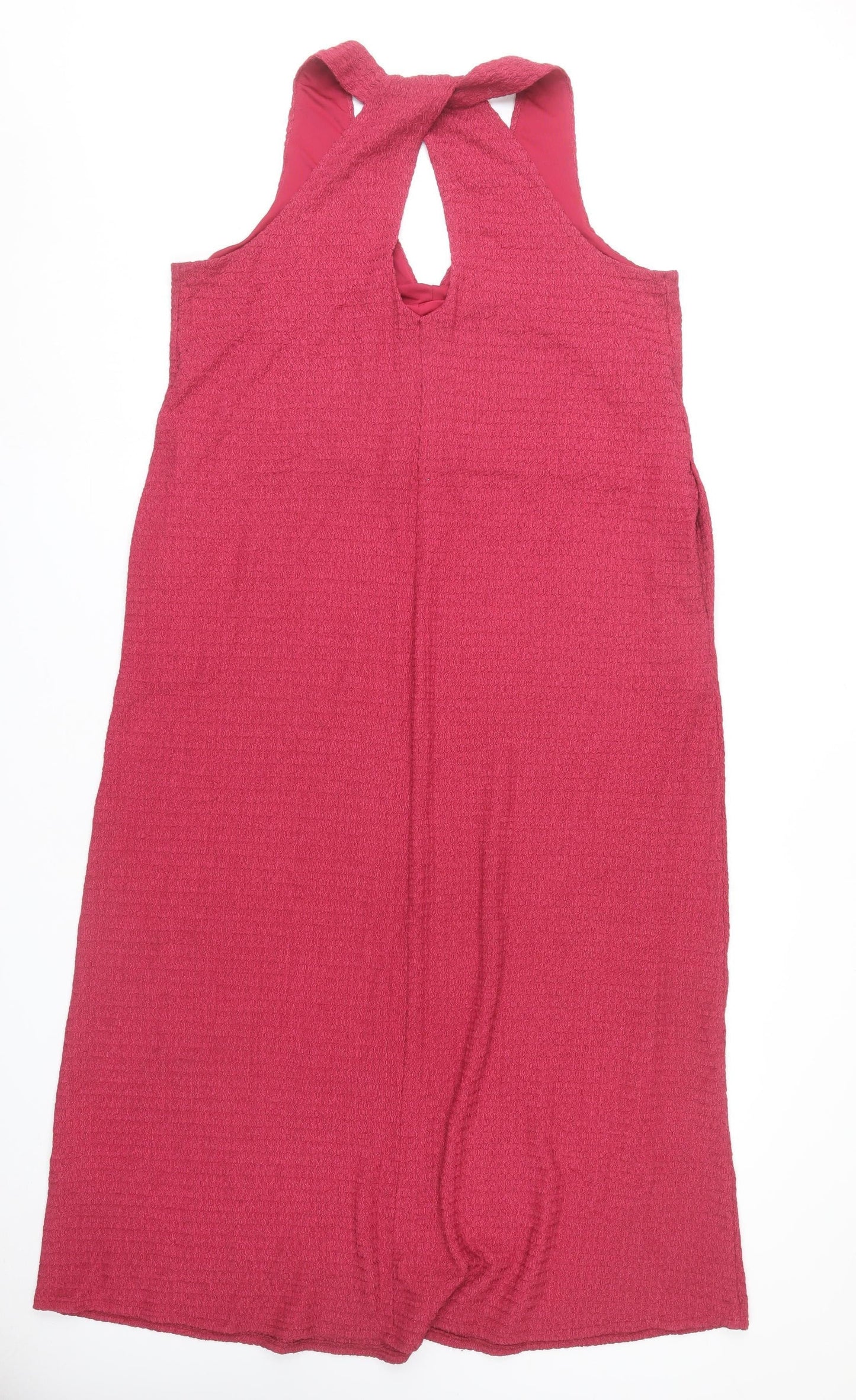 Next Women’s Pink Halter Shift Dress Size 14 Knee Length