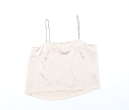 Womens UK Size 6 ASOS Beige Camisole Tank
