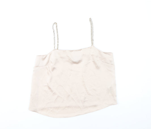 Womens UK Size 6 ASOS Beige Camisole Tank