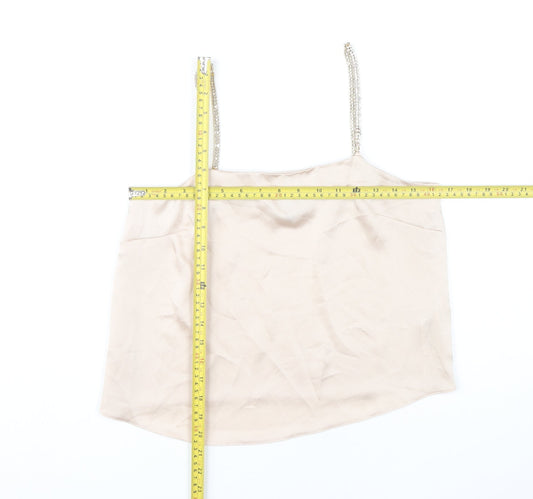 Womens UK Size 6 ASOS Beige Camisole Tank