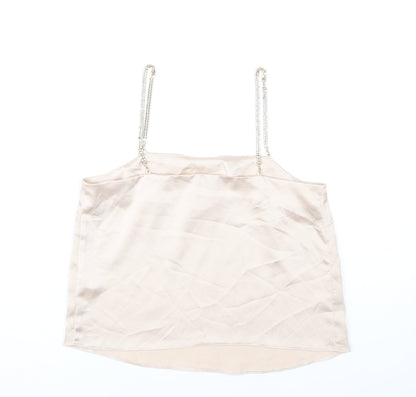 Womens UK Size 6 ASOS Beige Camisole Tank