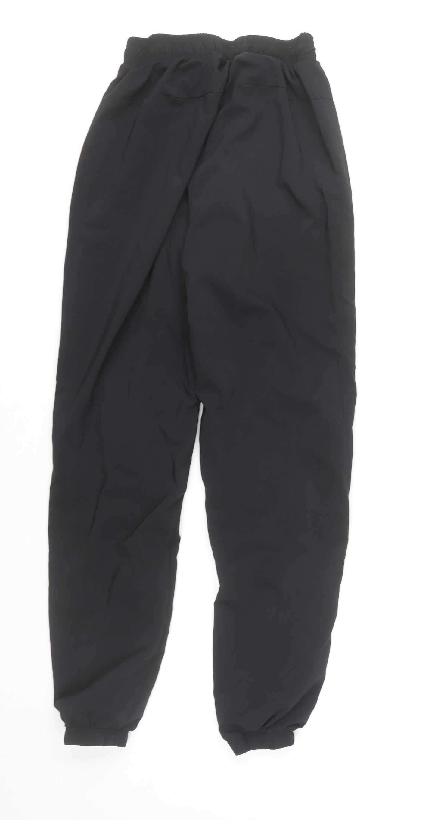 Adidas Men’s Black Jogger Trousers Size S Polyester Tapered