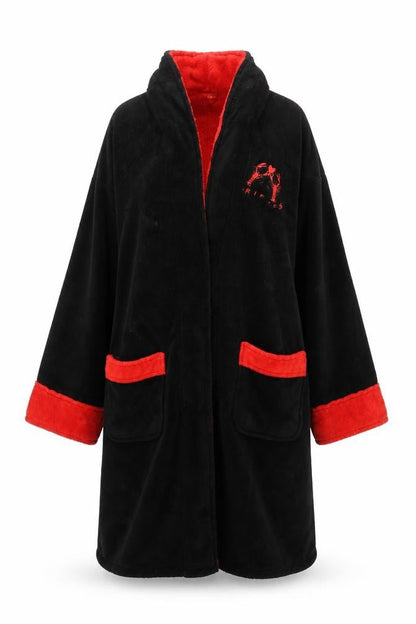 Friends Womens Black Red Fleece Robe One Size Embroidered TV Quote