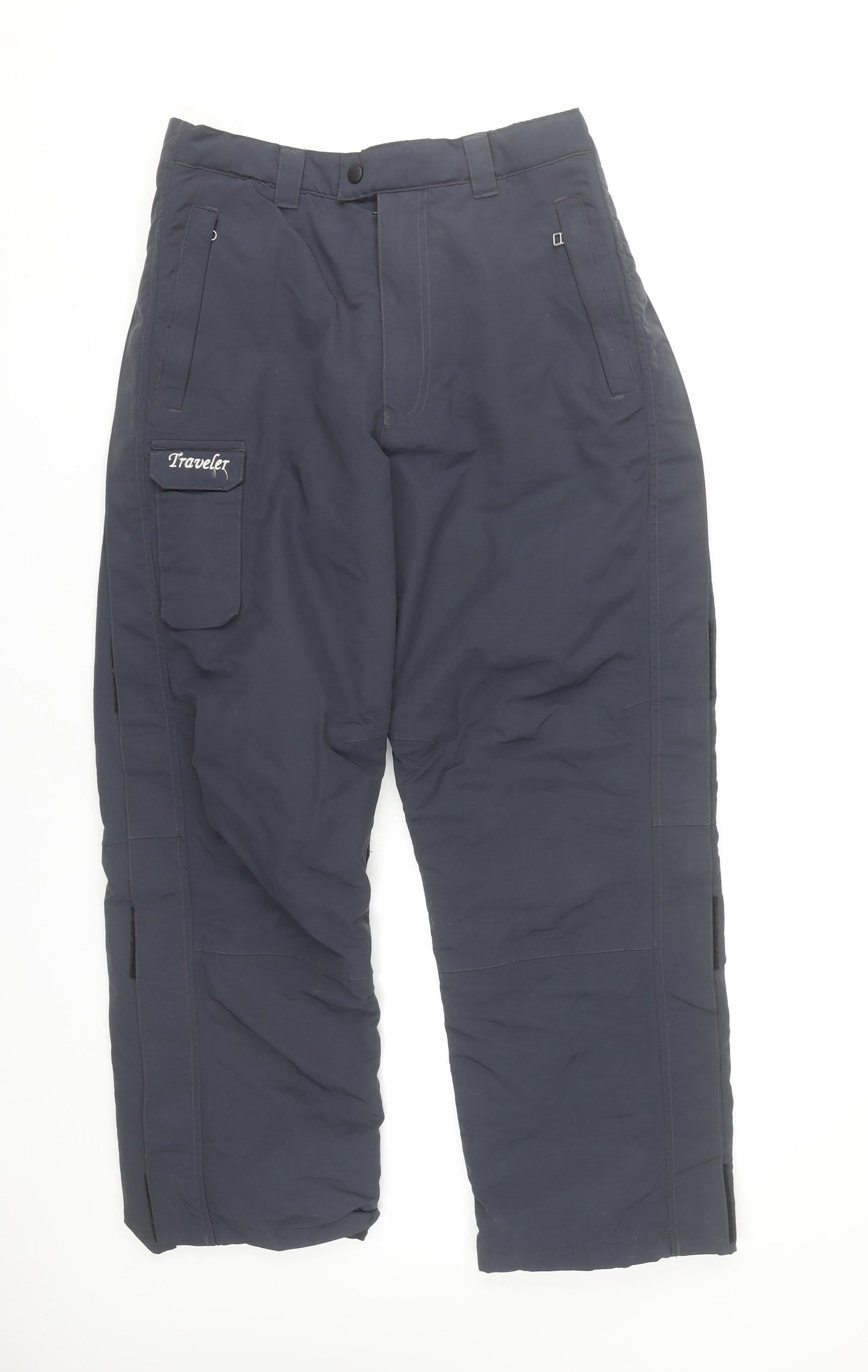 Traveler Mens Blue Cargo Trousers Size M Winter Workwear