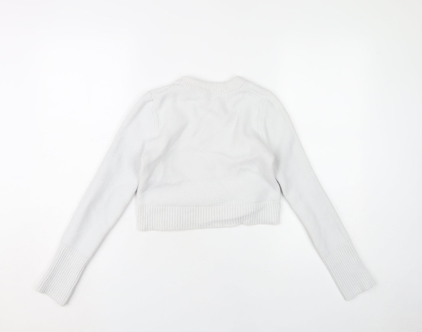 Womens UK Size S Zara White Pullover Jumper