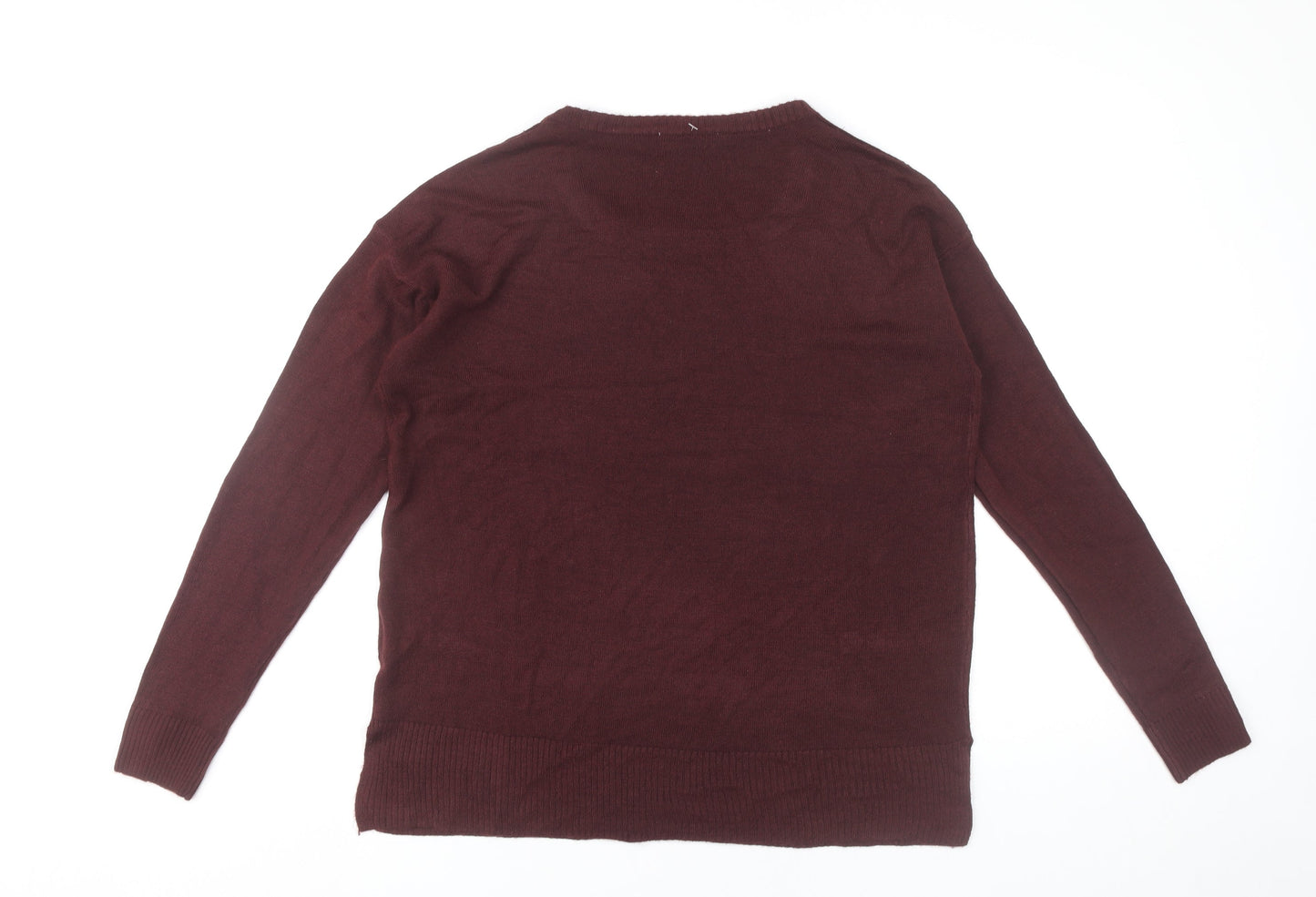 Womens UK Size L Select Red Pullover Jumper