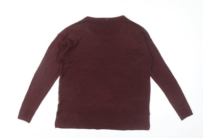 Womens UK Size L Select Red Pullover Jumper