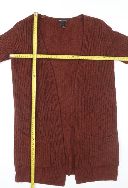 Long Tall Sally Women’s Brown Chunky Knit Cardigan XS