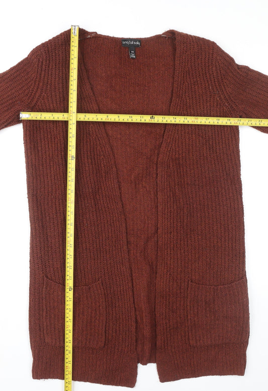 Long Tall Sally Women’s Brown Chunky Knit Cardigan XS