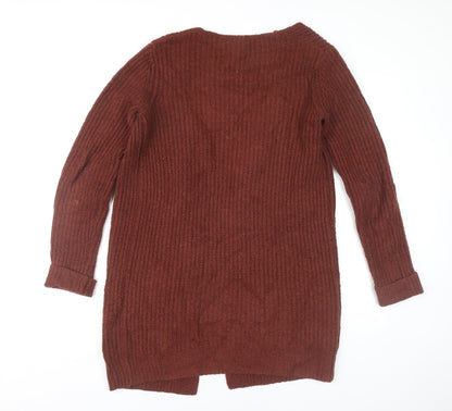 Long Tall Sally Women’s Brown Chunky Knit Cardigan XS