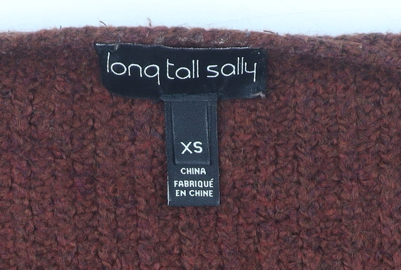 Long Tall Sally Women’s Brown Chunky Knit Cardigan XS