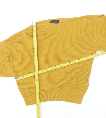 Womens UK Size 6 Topshop Yellow Pullover Jumper