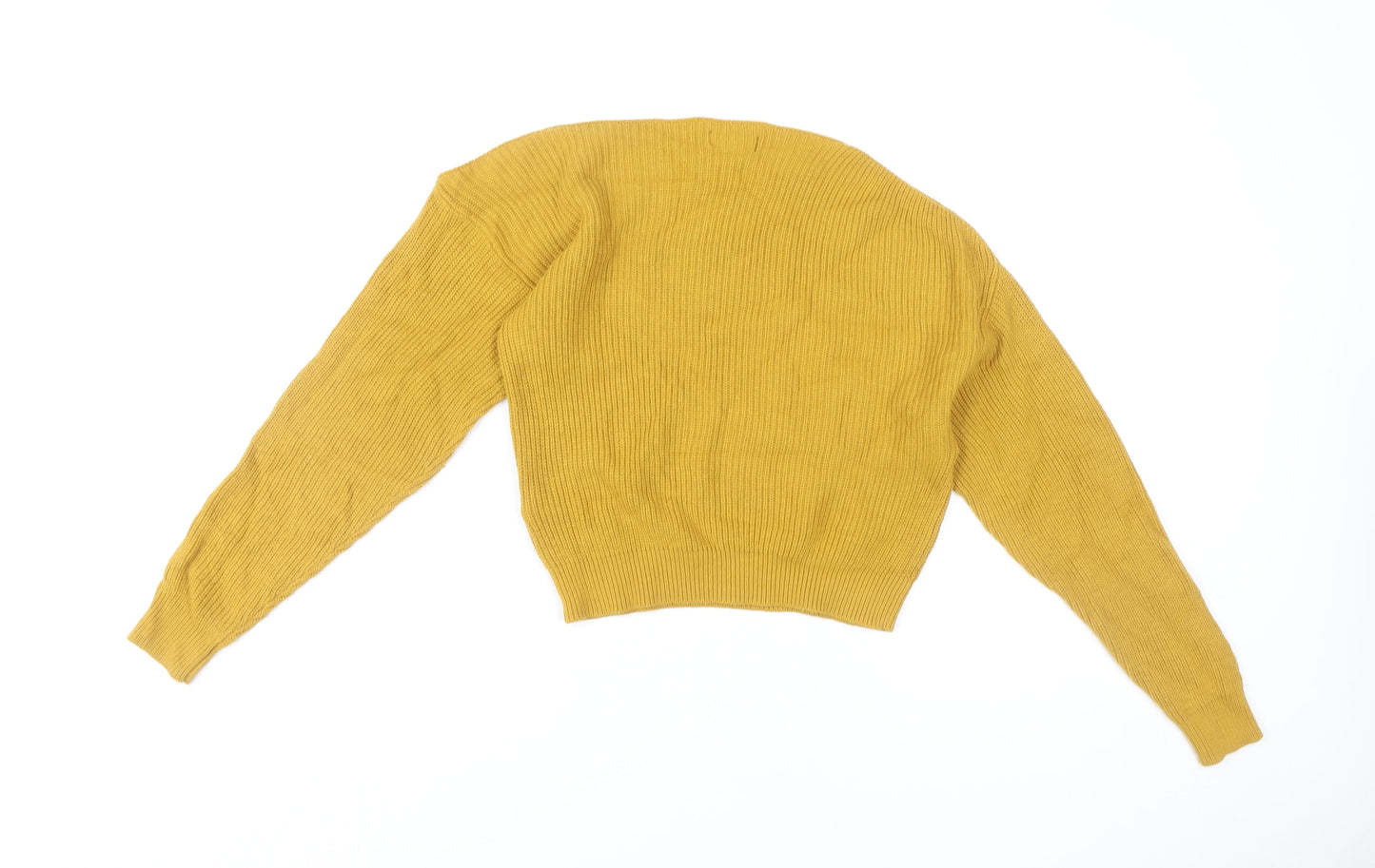 Womens UK Size 6 Topshop Yellow Pullover Jumper