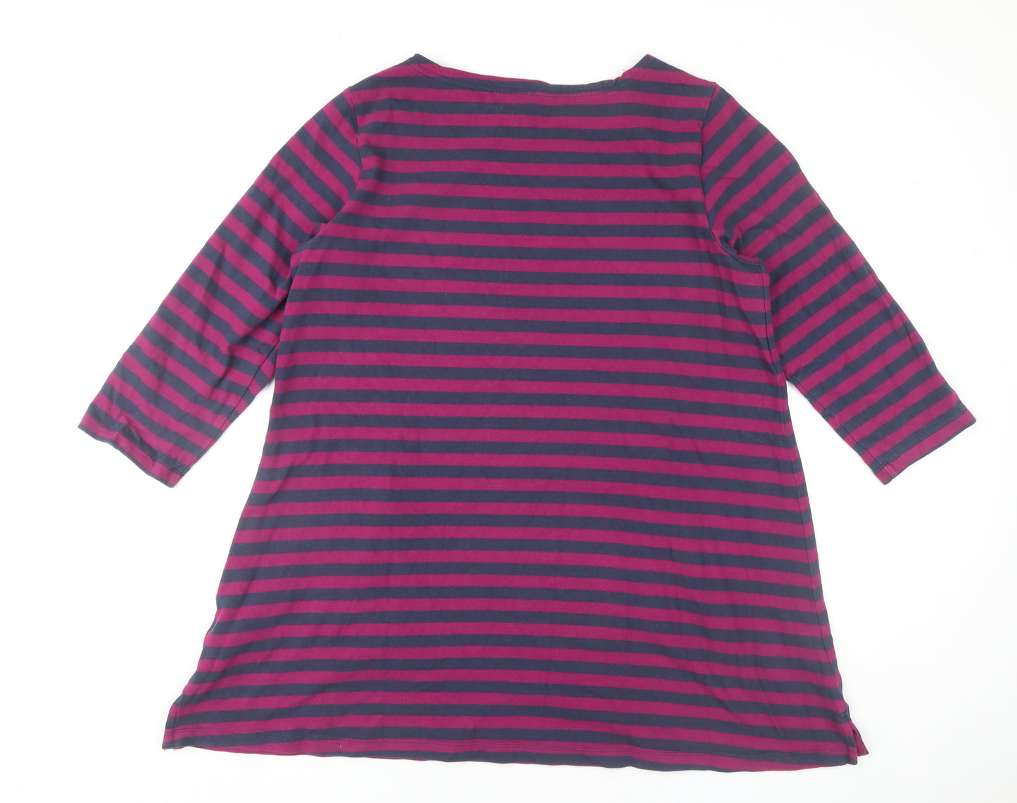 Joules Womens Multicoloured Stripe Cotton Shift Dress Size 18