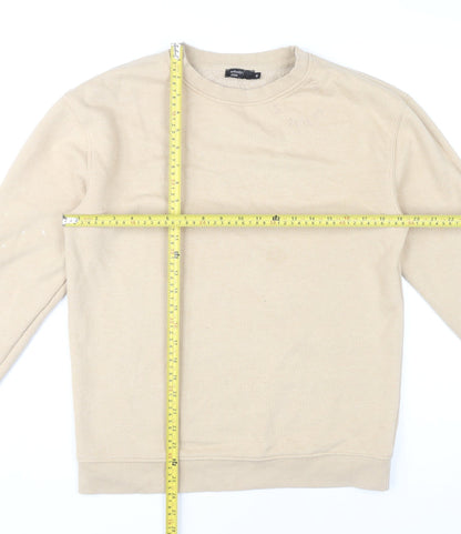 Nobody's Child Women's Beige Sweatshirt Size S Crew Neck Pullover