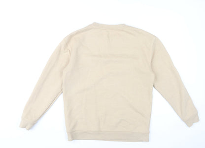 Nobody's Child Women's Beige Sweatshirt Size S Crew Neck Pullover