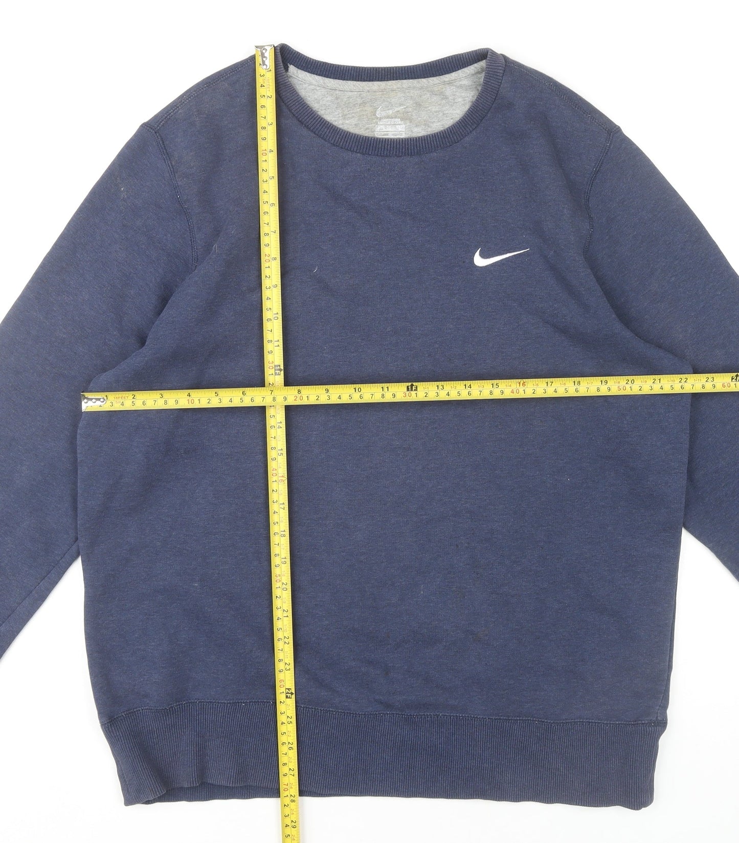 Mens UK Size L Nike Blue Pullover Sweatshirt