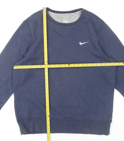 Mens UK Size L Nike Blue Pullover Sweatshirt