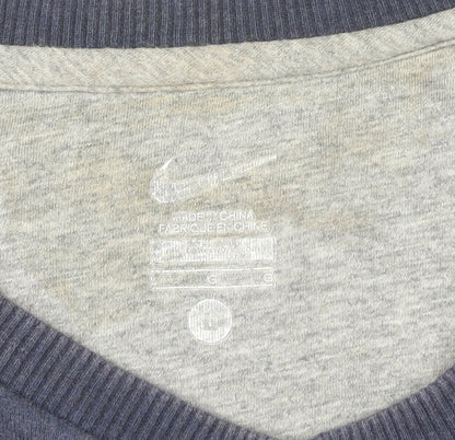 Mens UK Size L Nike Blue Pullover Sweatshirt