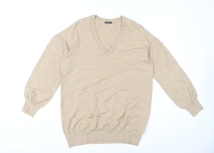 Womens UK Size 14 Roman Beige Pullover Jumper