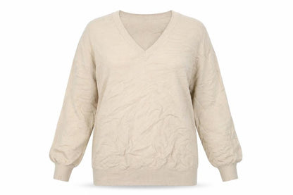 Womens UK Size 14 Roman Beige Pullover Jumper