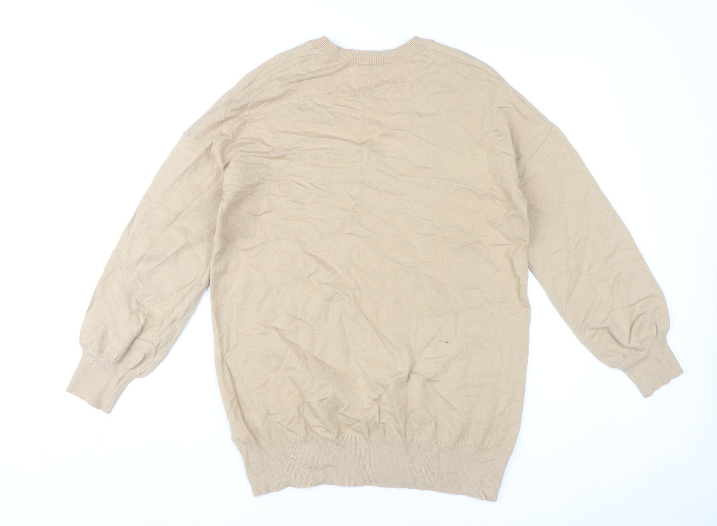 Womens UK Size 14 Roman Beige Pullover Jumper
