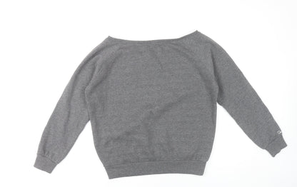 Toned by Ashy Bines Womens Grey Slouchy Sweatshirt M UK 12