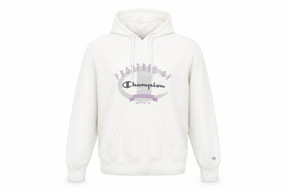 Womens UK Size M Champion White Pullover Hoodie