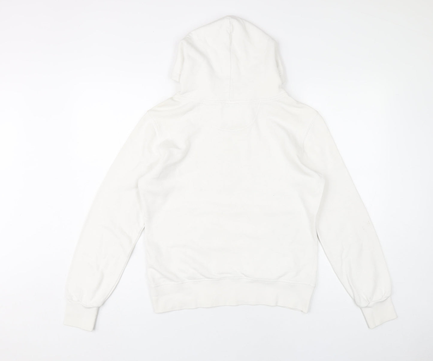 Champion Womens White Hoodie Size M Cotton Pullover Sweatshirt