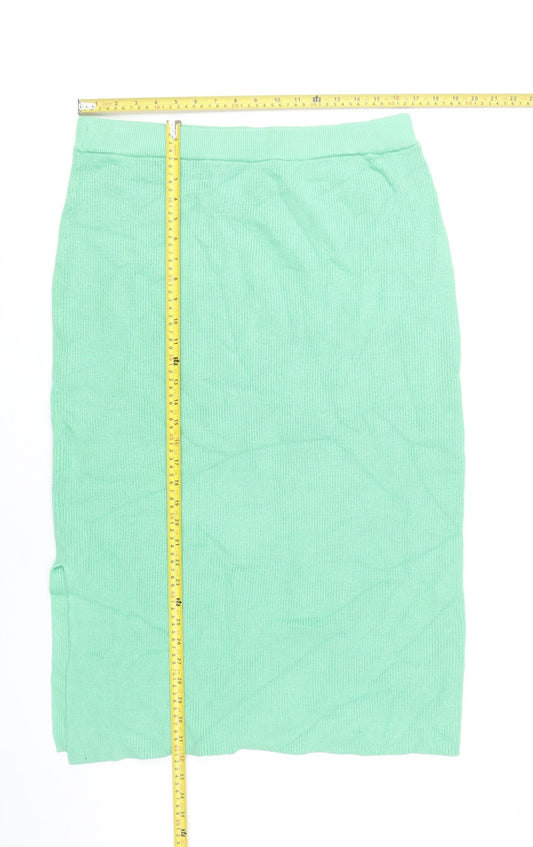 Marks and Spencer Women’s Green Midi Pencil Skirt Size L