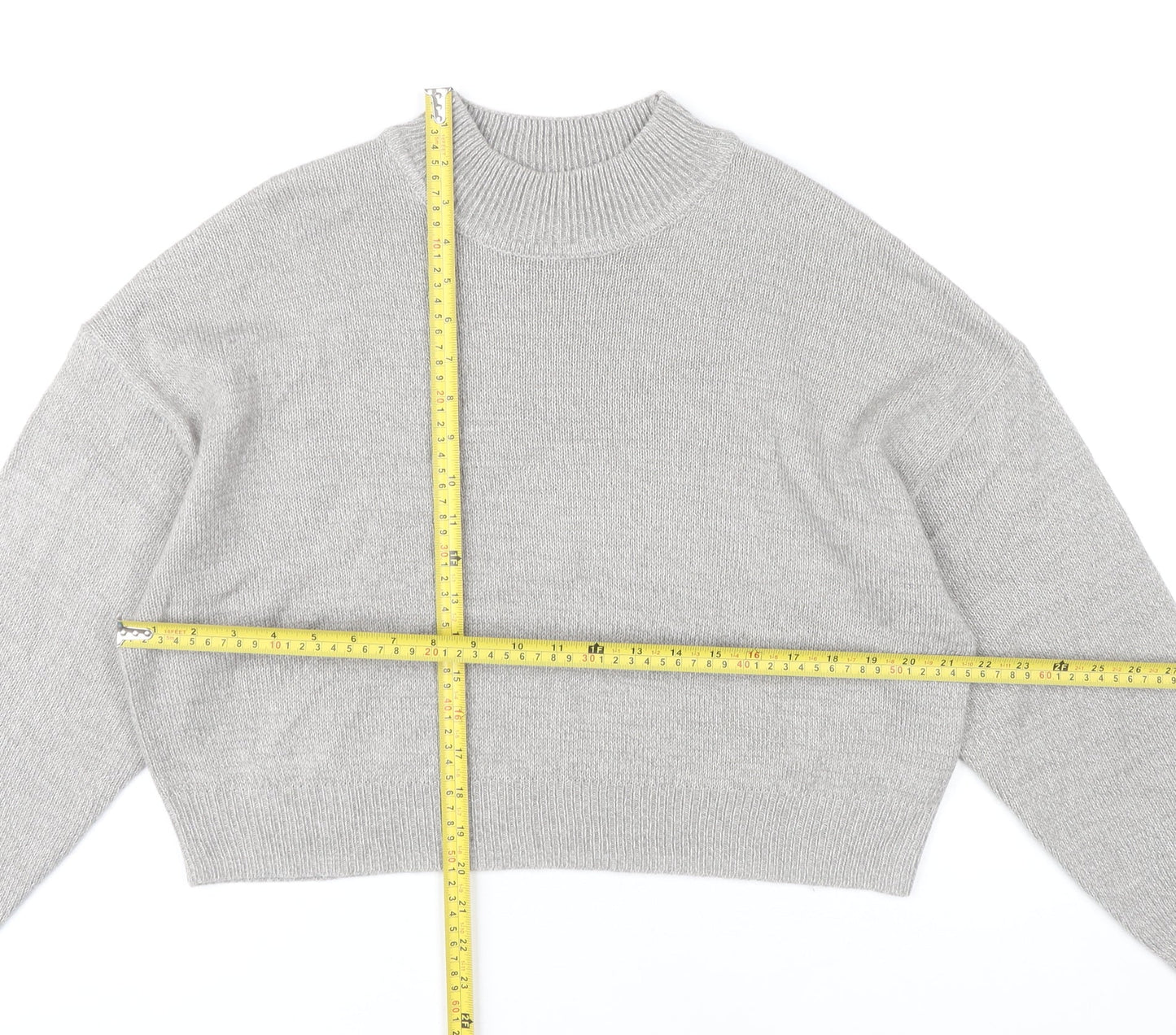 Womens UK Size 12 H&M Grey Pullover Jumper