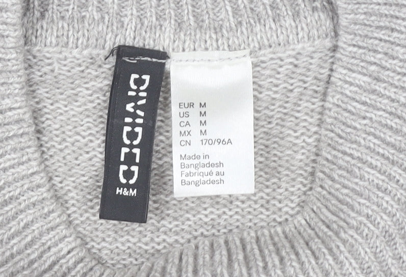 Womens UK Size 12 H&M Grey Pullover Jumper