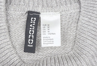 Womens UK Size 12 H&M Grey Pullover Jumper