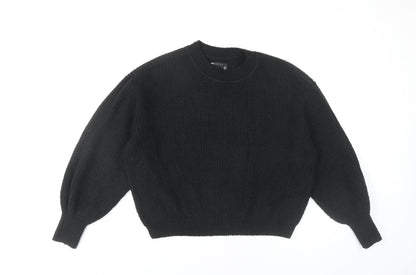 ASOS Design Women’s Black Size 10 Chunky Knit Pullover Jumper