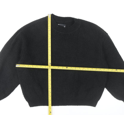 ASOS Design Women’s Black Size 10 Chunky Knit Pullover Jumper