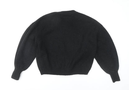 ASOS Design Women’s Black Size 10 Chunky Knit Pullover Jumper