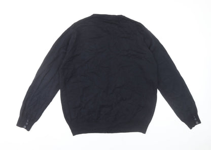 Kustom Kit Womens Black Cardigan Size 16 XL Cotton Acrylic Knit