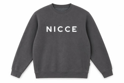 Mens UK Size L NICCE Grey Pullover Sweatshirt