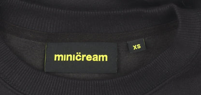 Minicream Women’s Black XS Pullover Sweatshirt Anime Graphic