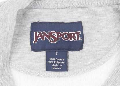 Mens UK Size S JanSport Grey Pullover Sweatshirt
