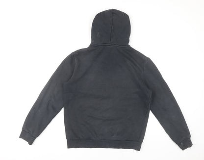 Puma Boys Black Pullover Hoodie XS Cotton Sports Logo