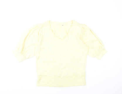 Womens UK Size 12 NEXT Yellow Pullover Jumper