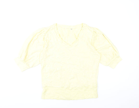 Womens UK Size 12 NEXT Yellow Pullover Jumper