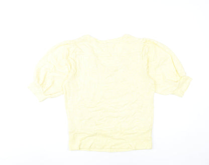 Womens UK Size 12 NEXT Yellow Pullover Jumper
